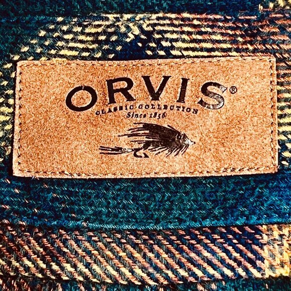 Orvis Big Bear Flannel Button Front Shirt Size XXL Heavyweight Double Brushed - Picture 7 of 13